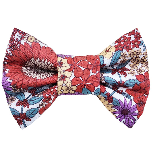 Autumn's Cottage Floral Dog Bow Tie - handmade Dog Bow Tie from Styled Up Pup - Shop now at Styled Up Pup 