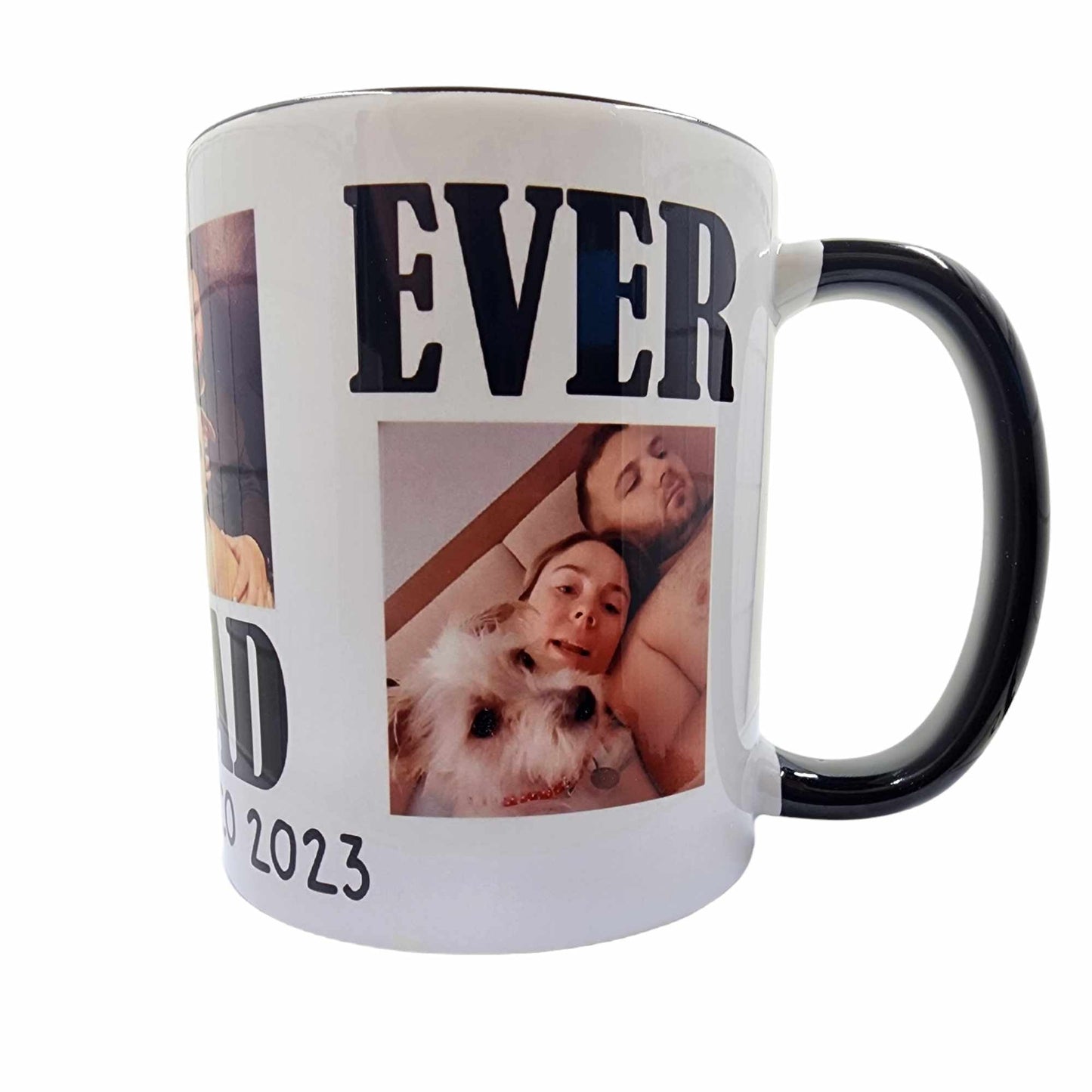 BEST DOG DAD EVER Photo Collage Coffee Mug - handmade coffee mug from Styled Up Pup  - Shop now at Styled Up Pup 