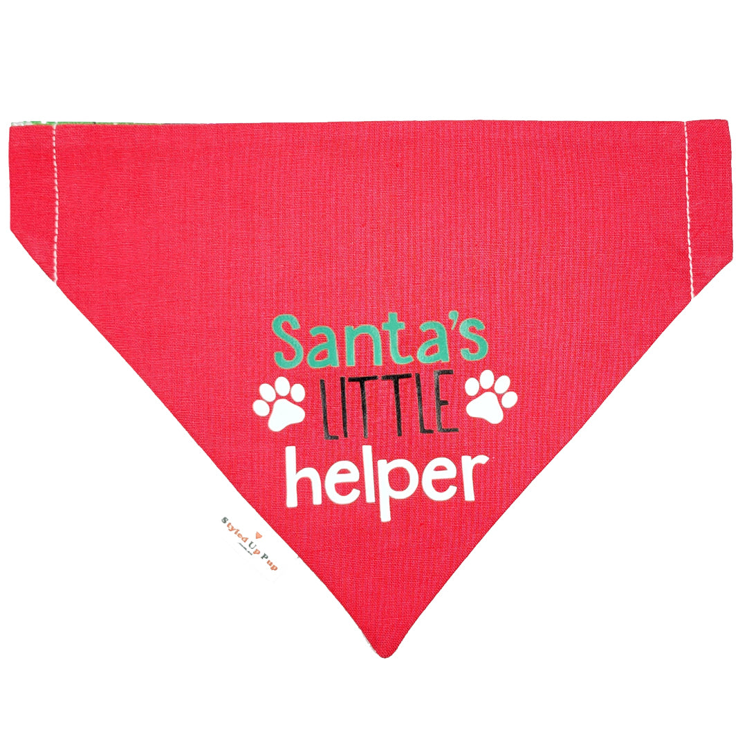 Santa's Little Helper Dog Bandana | Styled Up Pup Merry Pupmas