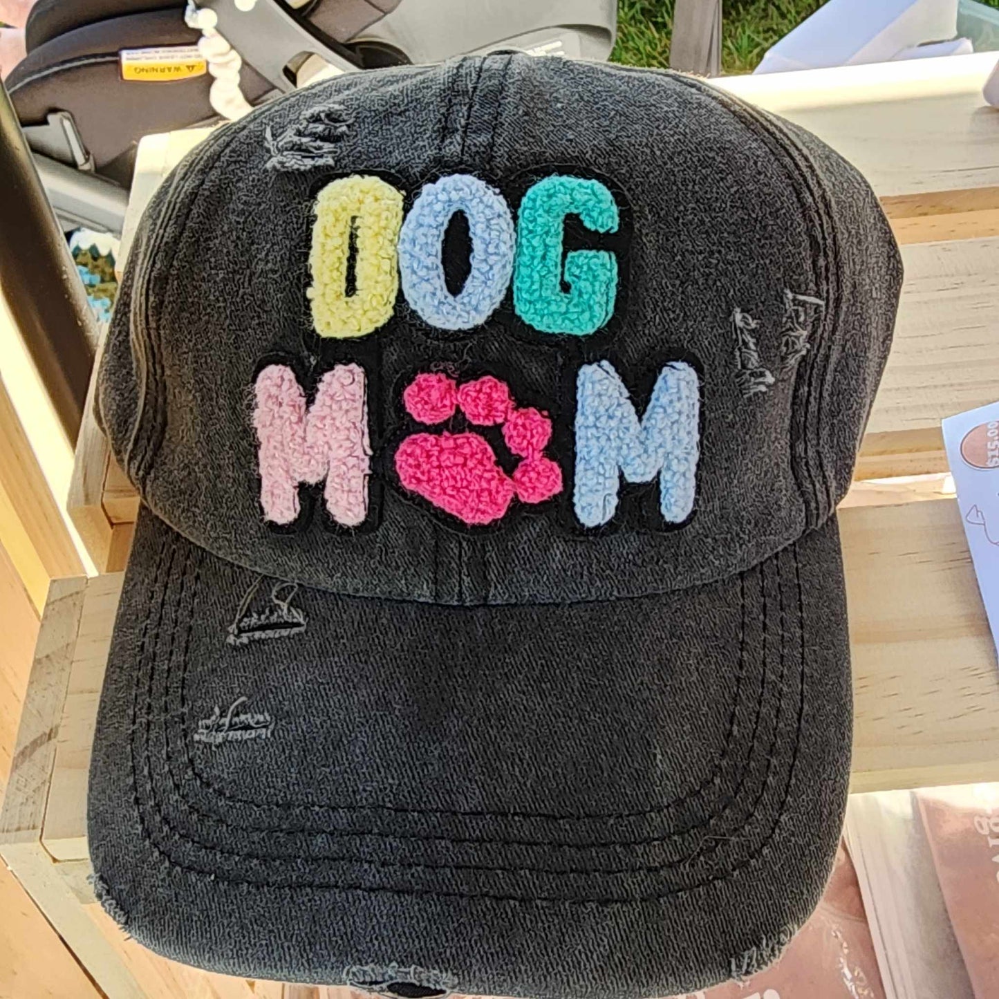 Dog Mum Embroidered Adjustable Baseball Cap