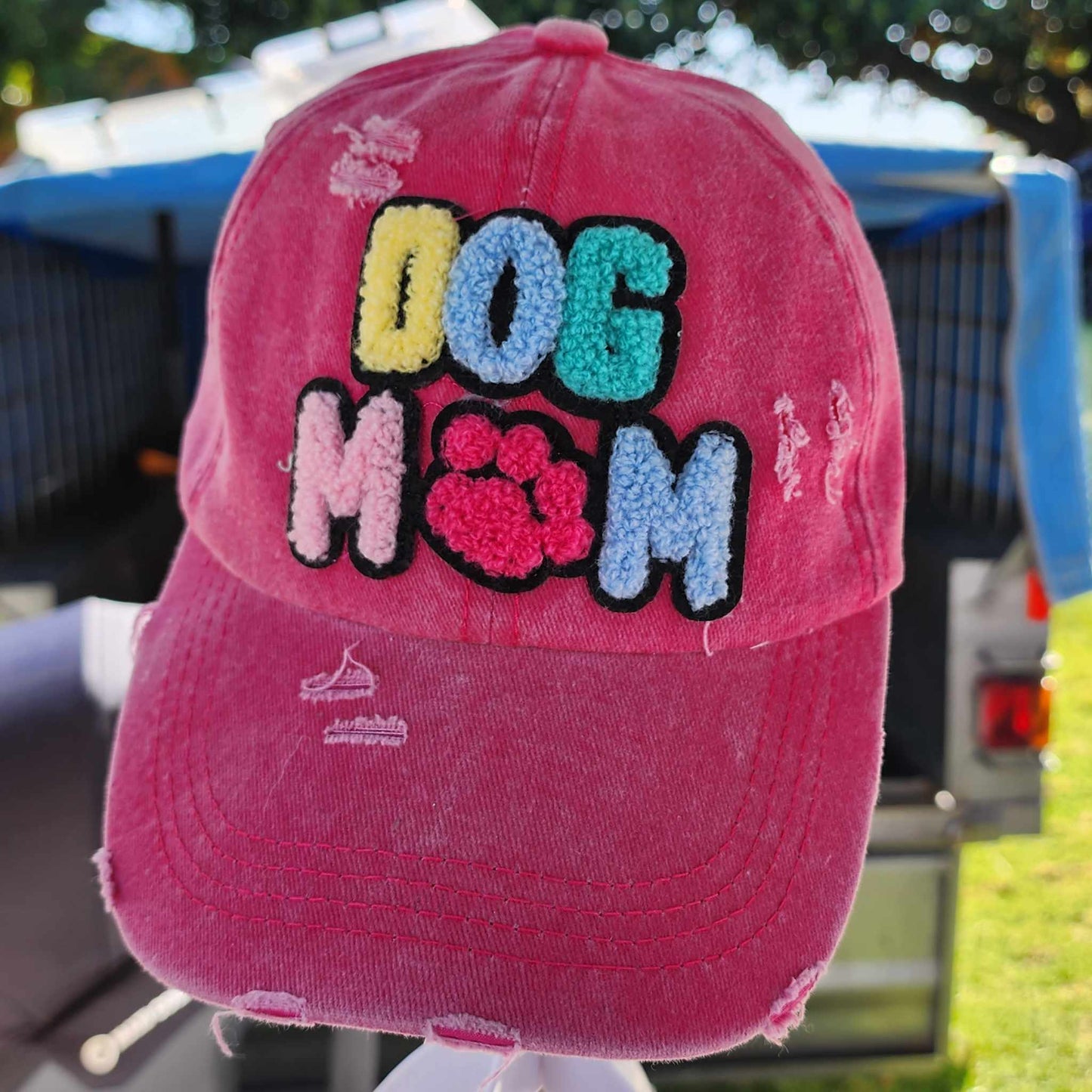 Dog Mum Embroidered Adjustable Baseball Cap