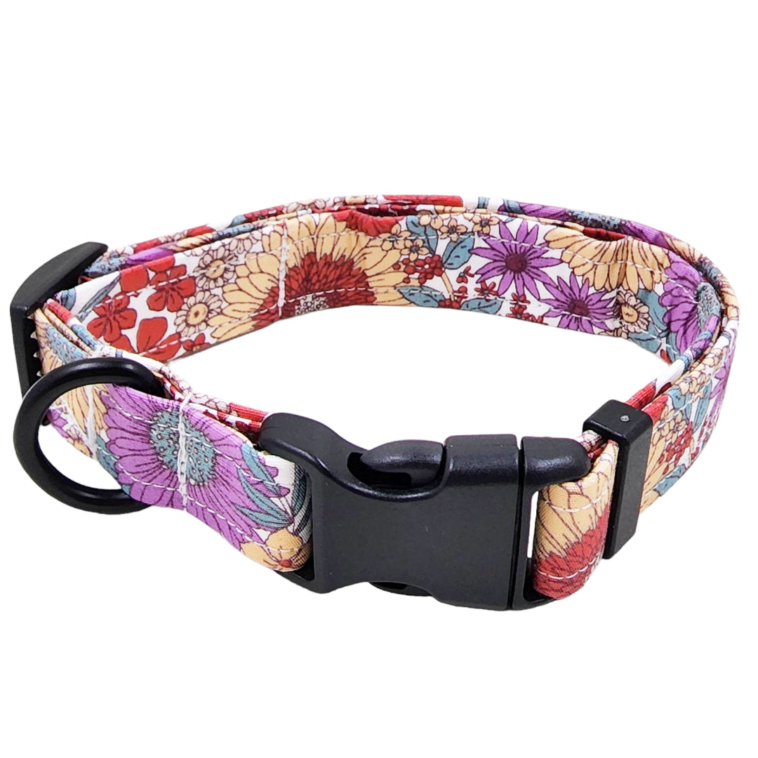 Autumn's Cottage Floral Dog Collar - handmade Dog Collar from Styled Up Pup - Shop now at Styled Up Pup 