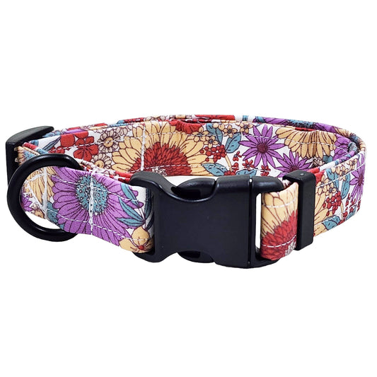 Autumn's Cottage Floral Dog Collar - handmade Dog Collar from Styled Up Pup - Shop now at Styled Up Pup 