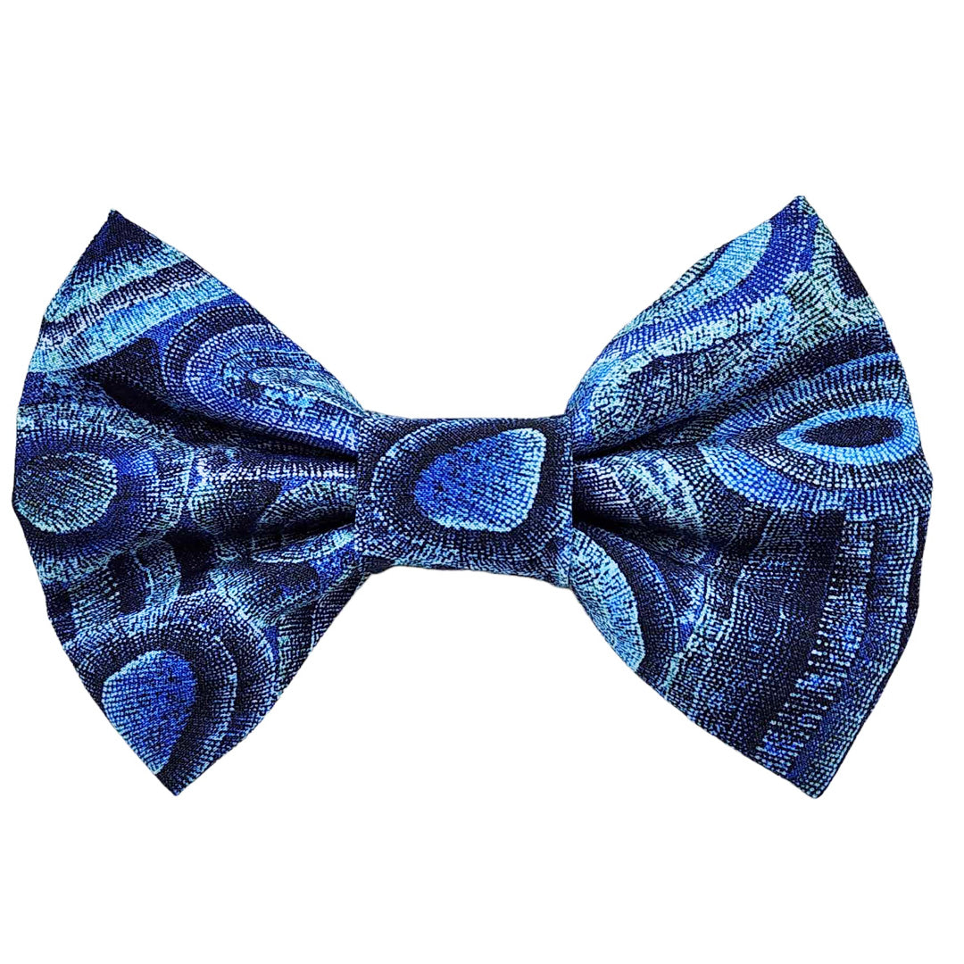 Indigenous Print Dog Bow Ties (Aboriginal Inspired Products) - handmade Dog Bow Tie from Styled Up Pup - Shop now at Styled Up Pup 