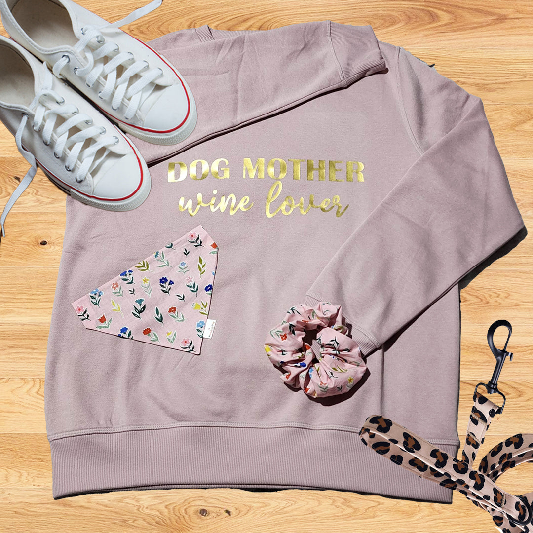 Dog mother sale wine lover sweatshirt