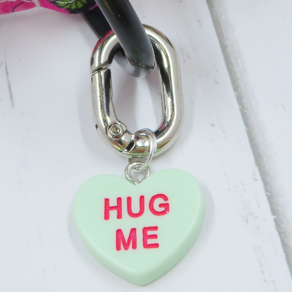 Candy Heart Dog Collar Charm (Sweet Heart & Hug Me) - Valentine’s Day