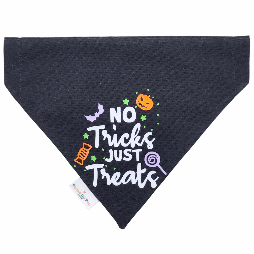 Dog Halloween Bandana Howl-o-ween Little Monster Dog Bandana Over-the-collar Styled Up Pup