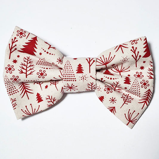 Santa Paws Christmas Tree Dog Bow Tie