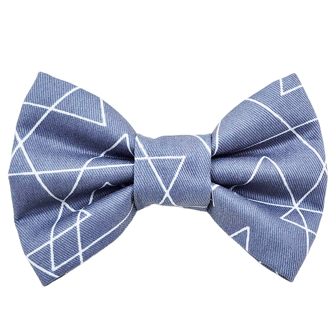 Arrows On Grey Dog Bow Tie - handmade Dog Bow Tie from Styled Up Pup - Shop now at Styled Up Pup 