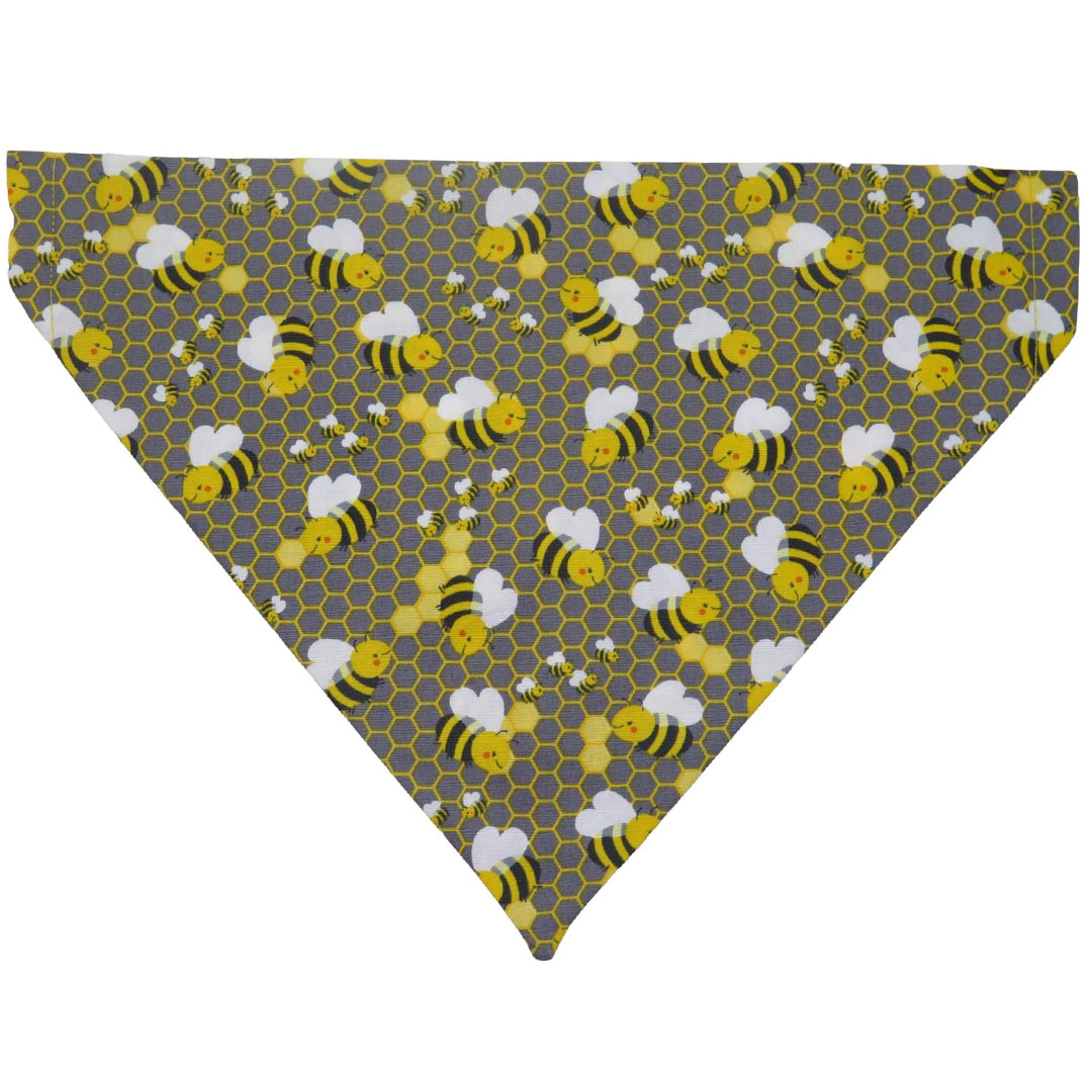 Lets Bee Happy Over-The-Collar Dog Bandana - handmade Dog Bandana from Styled Up Pup - Shop now at Styled Up Pup 