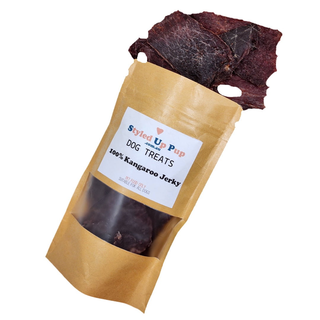 100% Kangaroo Jerky Dehydrated Dog Treats | Styled Up Pup - handmade Dog Treats from Styled Up Pup  - Shop now at Styled Up Pup 