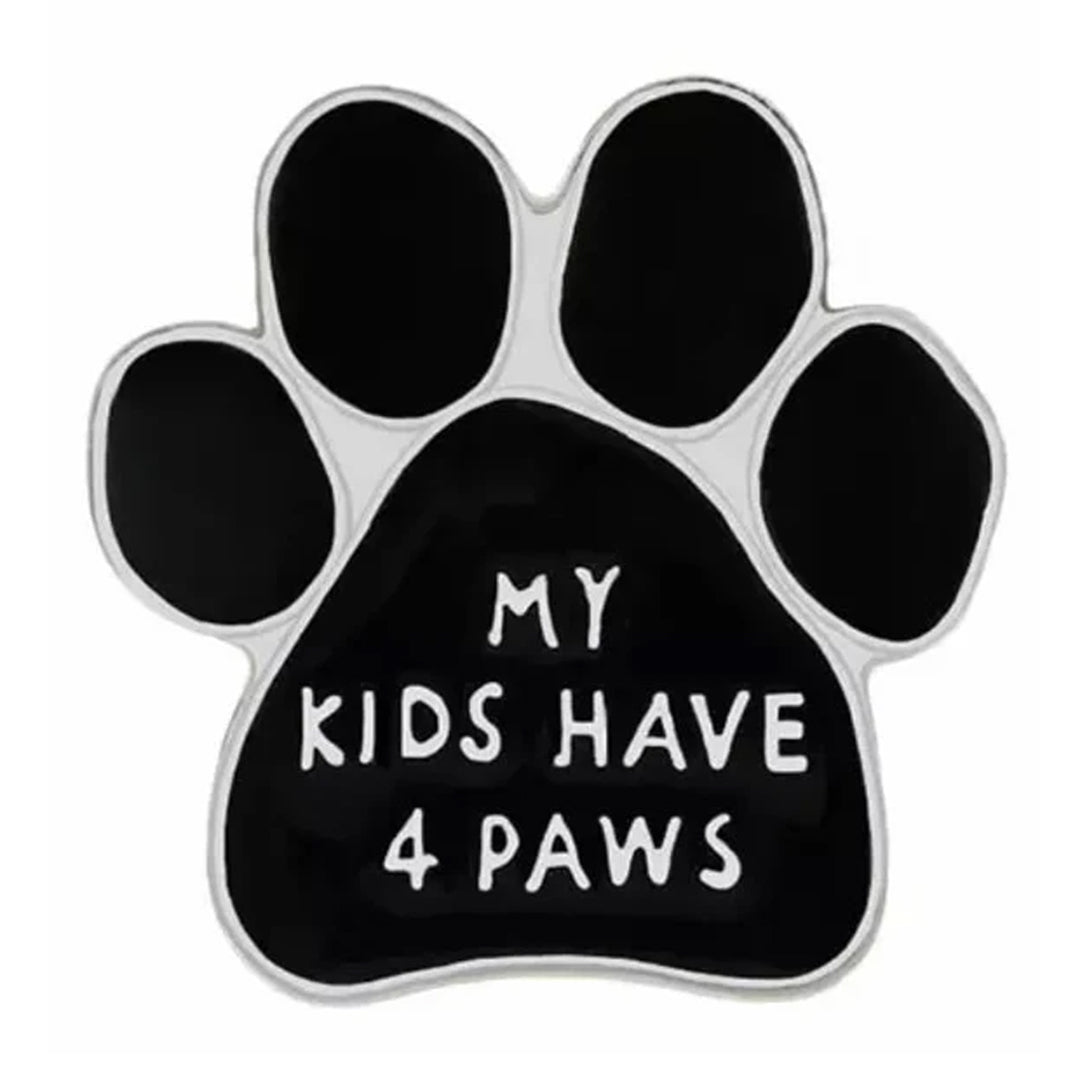 Paw Pins - I Love My Dog | I Love My Grandog | My Kids Have 4 Paws | Metal Pin Badge | Dog Lover Badge - handmade  from Styled Up Pup  - Shop now at Styled Up Pup 