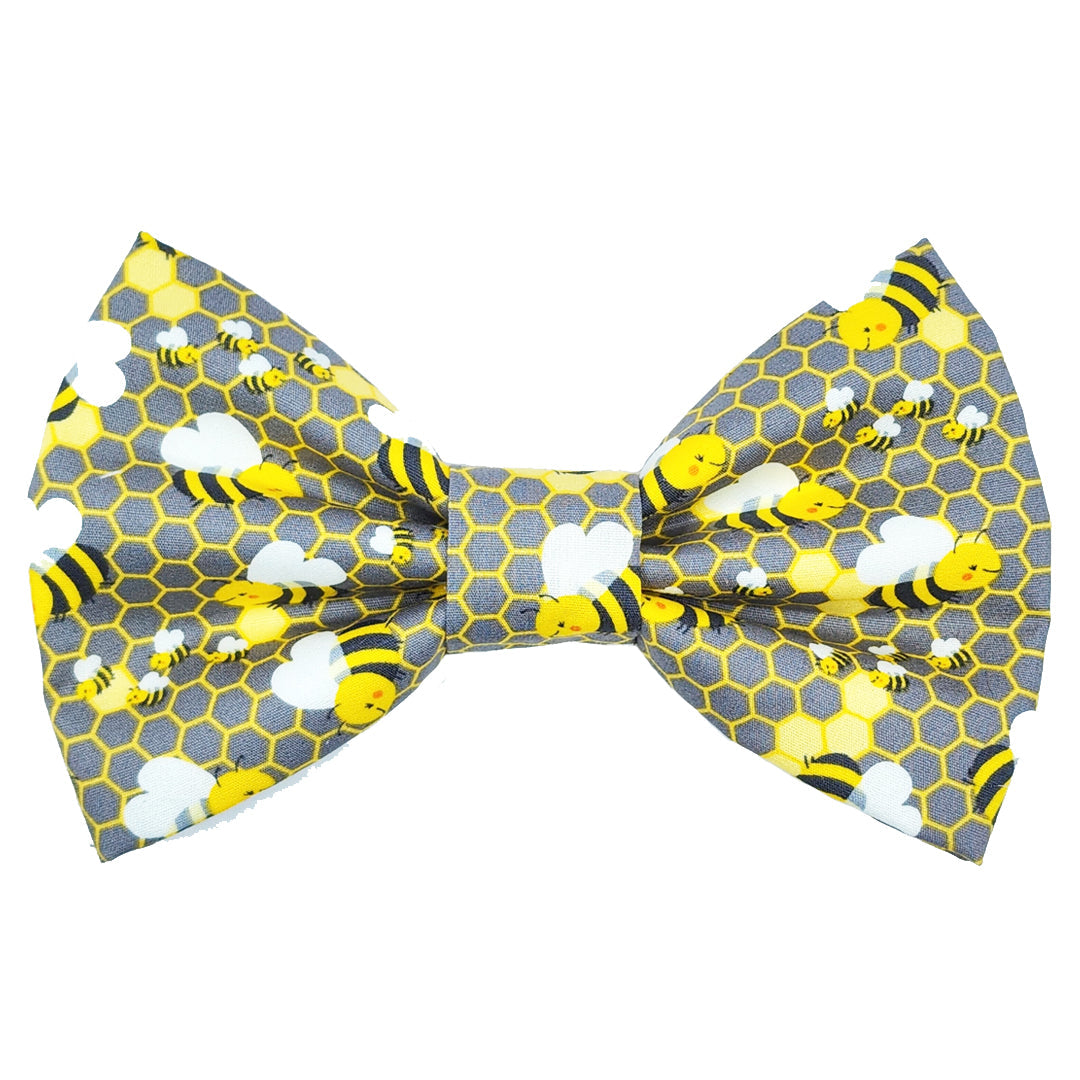 Lets Bee Happy Dog Bow Tie - handmade Dog Bow Tie from Styled Up Pup  - Shop now at Styled Up Pup 