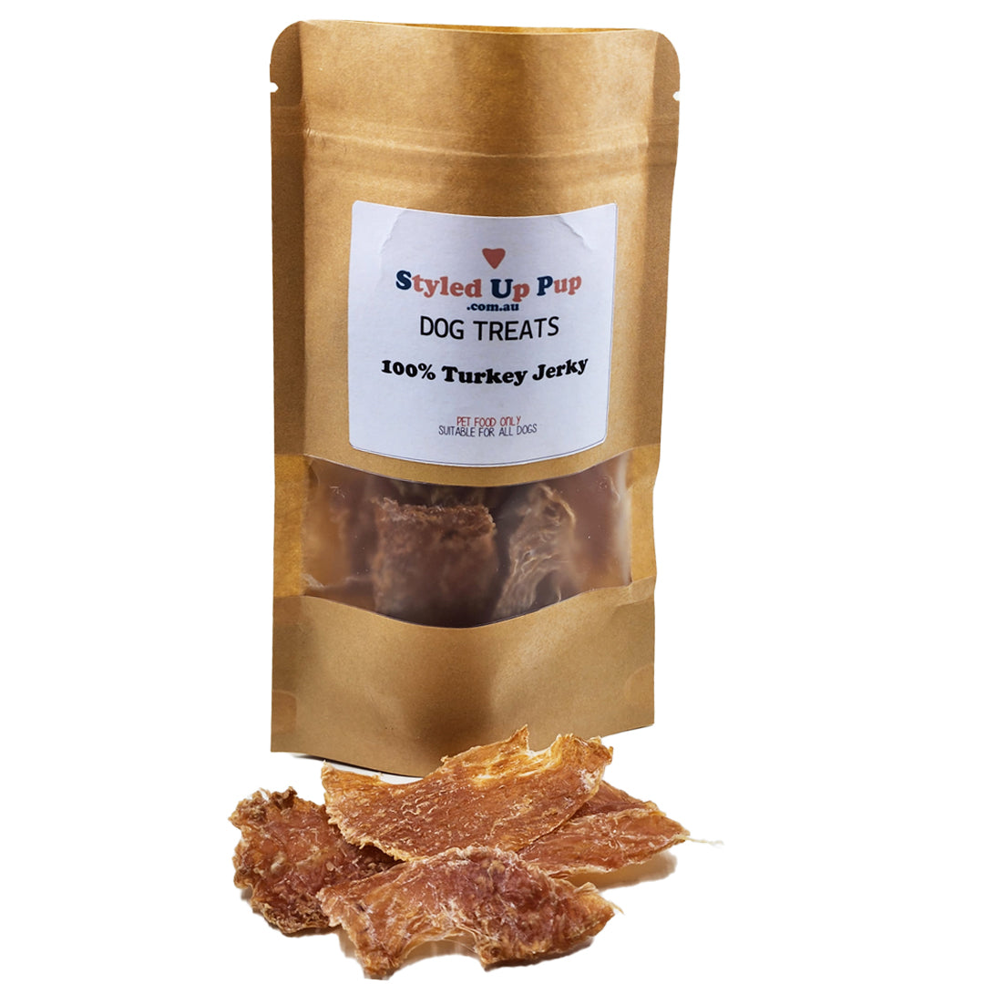 100% Turkey Jerky Dehydrated Dog Treats | Styled Up Pup - handmade Dog Treats from Styled Up Pup - Shop now at Styled Up Pup 