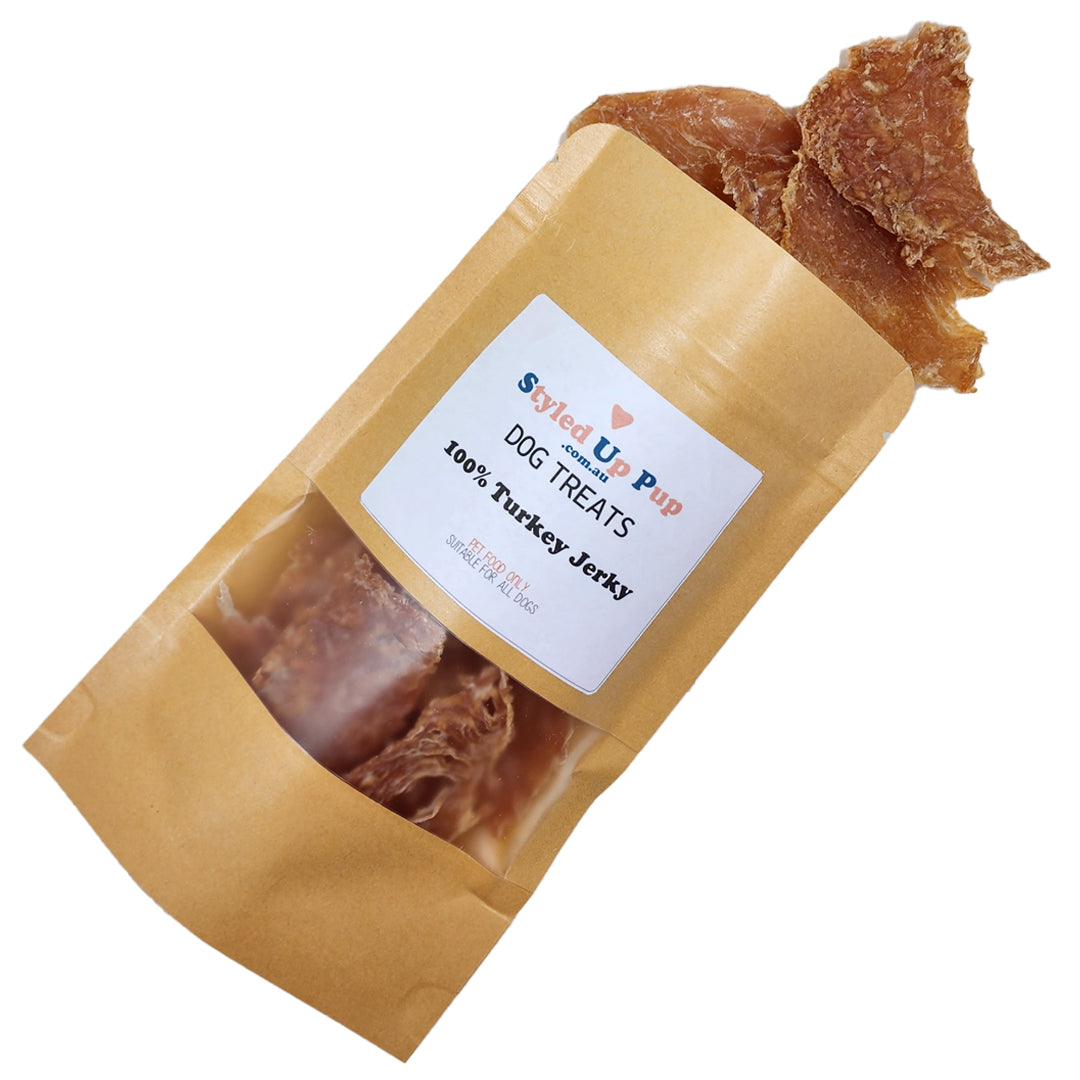 100% Turkey Jerky Dehydrated Dog Treats | Styled Up Pup - handmade Dog Treats from Styled Up Pup - Shop now at Styled Up Pup 