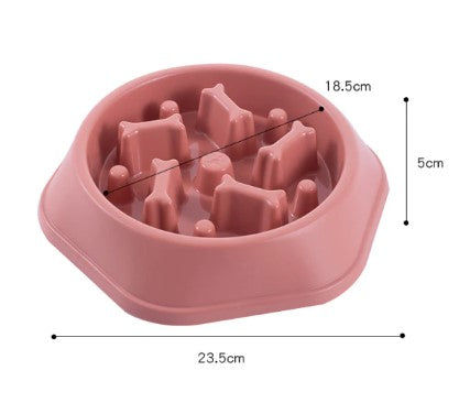 Slow Feeder Dog Bowl for Small Medium Size Dogs with Anti-Slip Feet - handmade Dog Bowl from Styled Up Pup  - Shop now at Styled Up Pup 